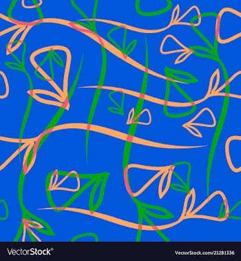 Geometric pastel pattern from vegetative peach vector image