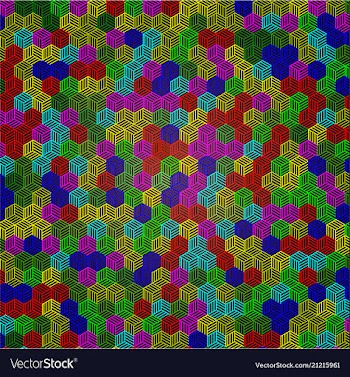 Geometric pattern abstract background design vector image