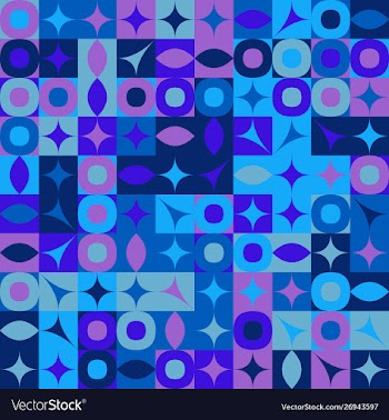 Geometric pattern background - colorful abstract vector image