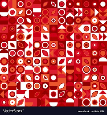 Geometric pattern background - colorful abstract vector image