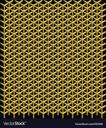 Geometric pattern of hexagons vector image