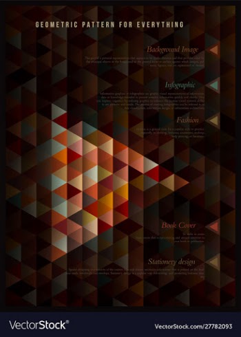 Geometric pattern vector image