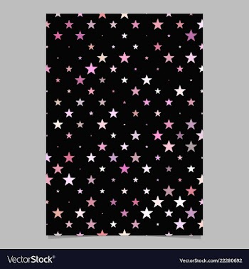 Geometric pentagram pattern background flyer vector image