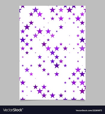 Geometric pentagram pattern background page vector image