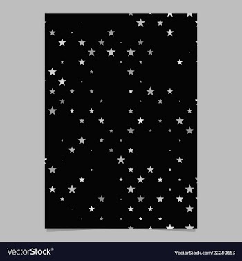 Geometric pentagram pattern background poster vector image