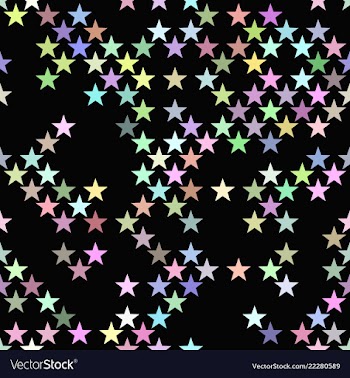 Geometric pentagram pattern background vector image
