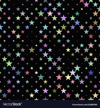 Geometric pentagram pattern background vector image