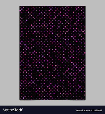Geometric pentagram pattern brochure background vector image