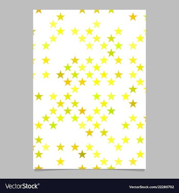 Geometric pentagram star pattern background page vector image