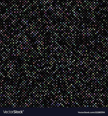 Geometric pentagram star pattern - background vector image