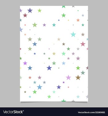 Geometric pentagram star pattern background vector image