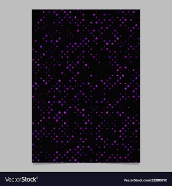 Geometric pentagram star pattern brochure template vector image