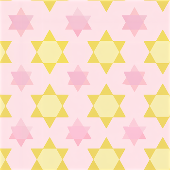 Geometric Pink and Yellow Star Pattern