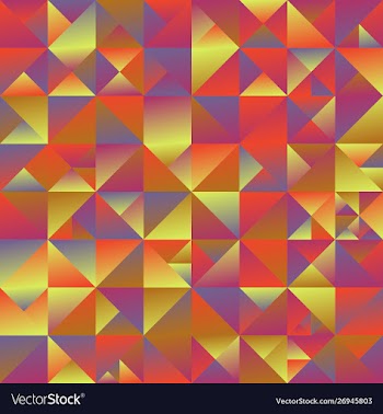Geometric polygonal dynamic gradient mosaic vector image