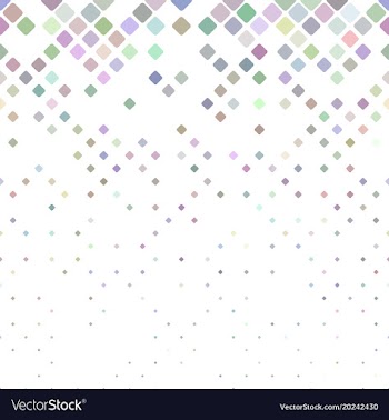 Geometric rounded square pattern - tiled mosaic vector image