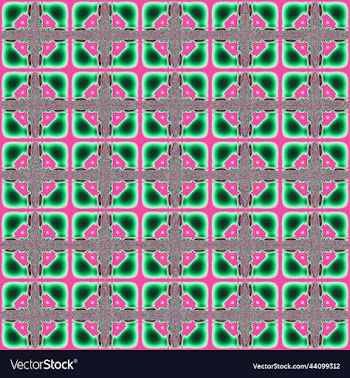 geometric seamless symmetrical red-green pattern
