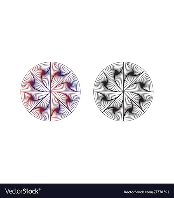 Geometric shape vector image