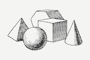 Geometric shapes drawing, vintage illustration | Free PSD - rawpixel