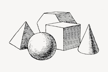 Geometric shapes drawing, vintage illustration | Free Vector - rawpixel