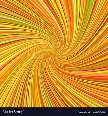 Geometric spiral background from spinning rays vector image