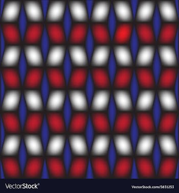 Geometric square box blue black and red vertical vector image