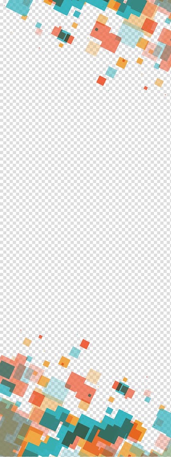 Geometric squares transparent background PNG clipart