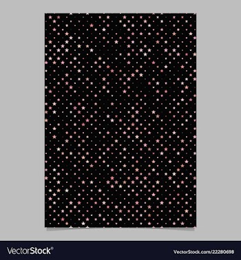Geometric star pattern background brochure vector image