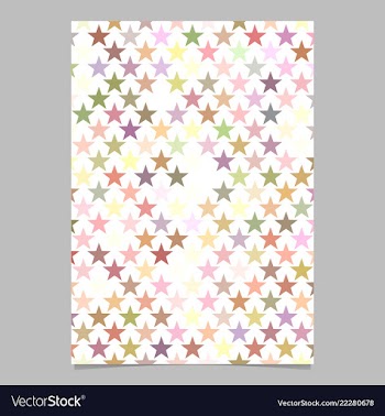 Geometric star pattern background flyer template vector image
