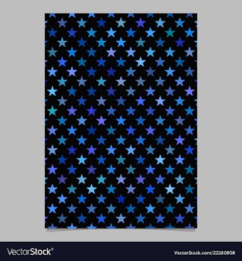 Geometric star pattern background flyer template vector image