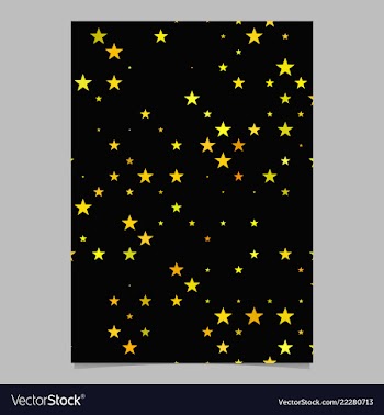 Geometric star pattern background poster template vector image