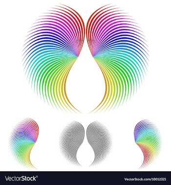 Geometric Swirl Logo Set vector image