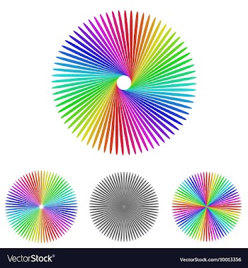 Geometric Swirl Logo Set vector image