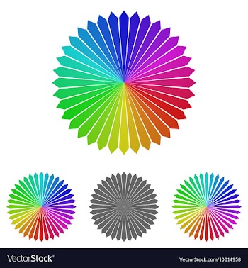 Geometric Swirl Logo Set vector image
