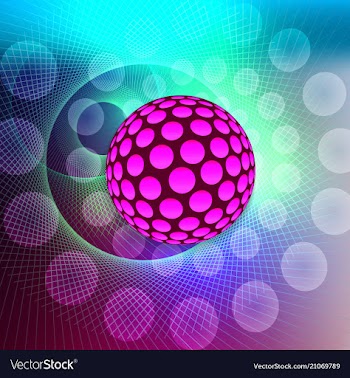 Geometric technology background with gear shape vector image