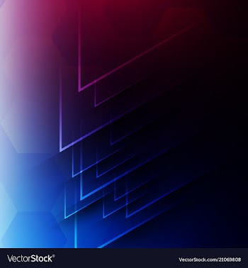 Geometric technology background with gear shape vector image