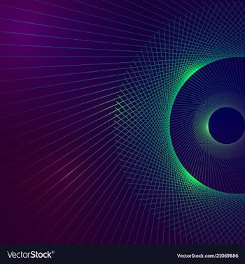 Geometric technology background with gear shape vector image