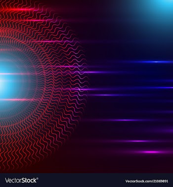 Geometric technology background with gear shape vector image