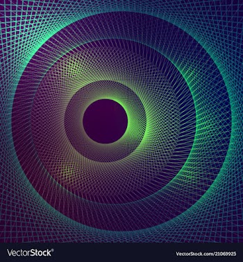 Geometric technology background with gear shape vector image