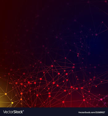 Geometric technology background with gear shape vector image