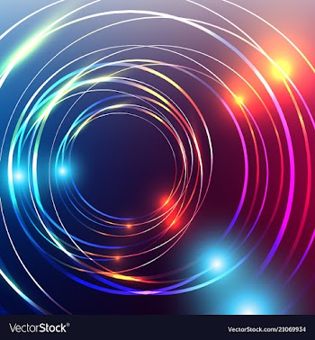 Geometric technology background with gear shape vector image