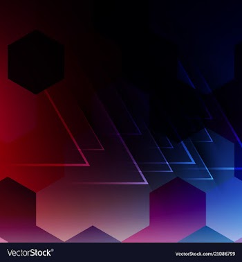 Geometric technology background with gear shape vector image