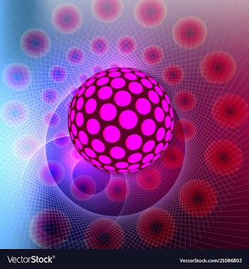 Geometric technology background with gear shape vector image