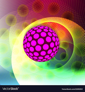 Geometric technology background with gear shape vector image