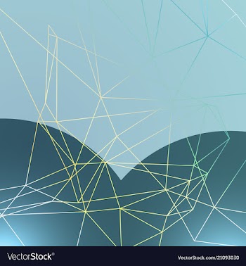 Geometric technology background with gear shape vector image