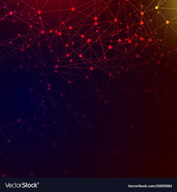 Geometric technology background with gear shape vector image