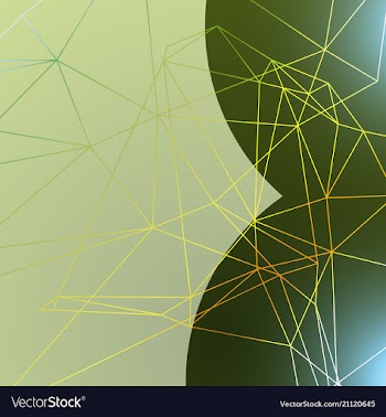Geometric technology background with gear shape vector image