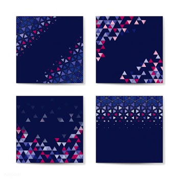 Geometric triangle pattern collection | Free stock vector - 563458