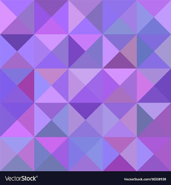 Geometric triangle tiled mosaic pattern vector image
