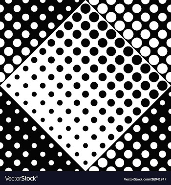 Geometrical abstract black and white circle vector image