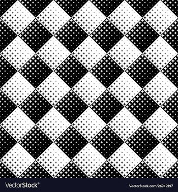 Geometrical abstract black and white curved star vector image